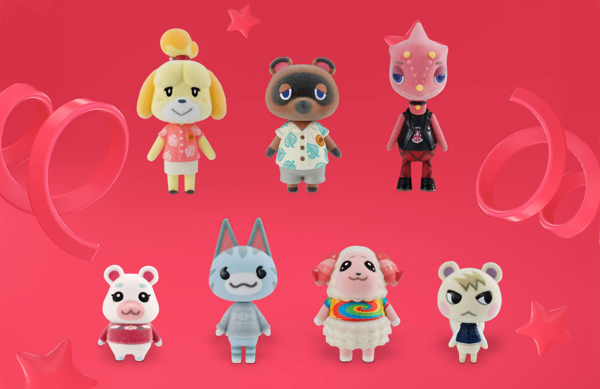 Bandai Shokugan – Animal Crossing: New Horizons Villager Flocked Doll Collection
